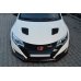 Воздухозаборники жабры на капот на Honda Civic IX Type R